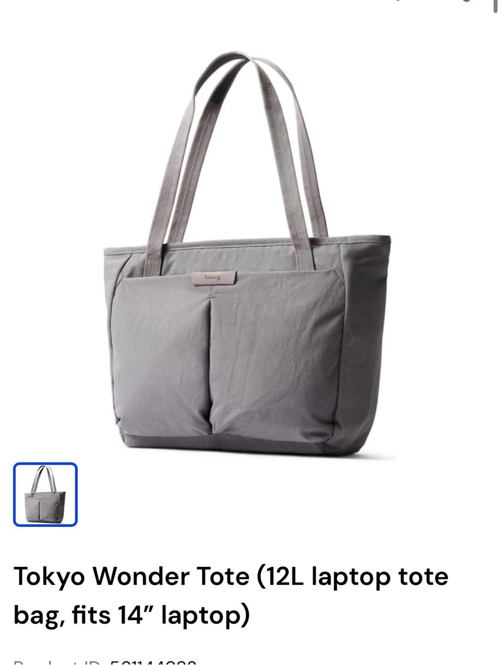 Bellroy Gray 13inch Tote